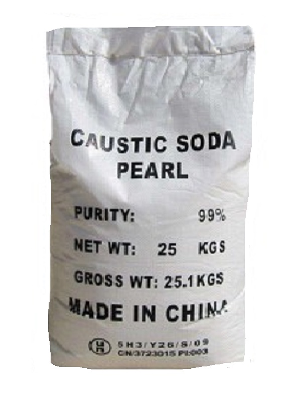 Сода каустическая гранулированная 25 кг, каустик 99%, едкий натр гранула Китай оптовая цена