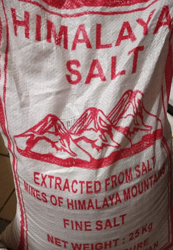 Гималайская розовая соль мелкая пищевая 25 кг